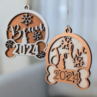 Dog-themed Christmas Ornament